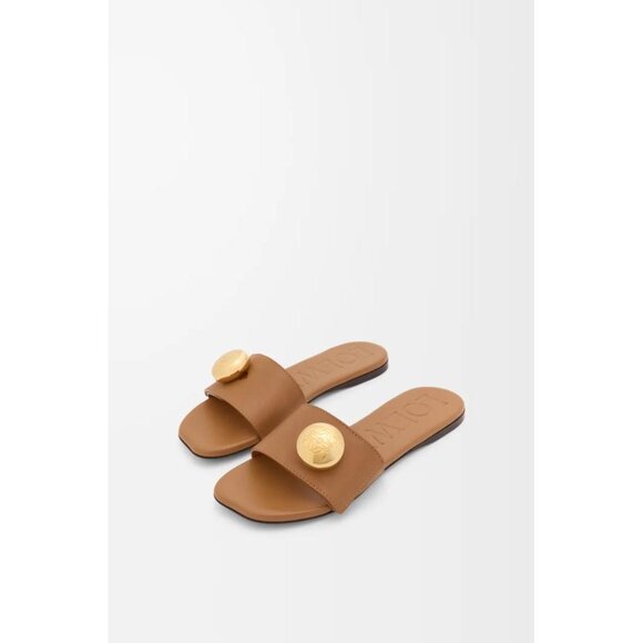 Loewe Pebble Leather Slide Sandals IT 36 Women - Picture 2 of 4